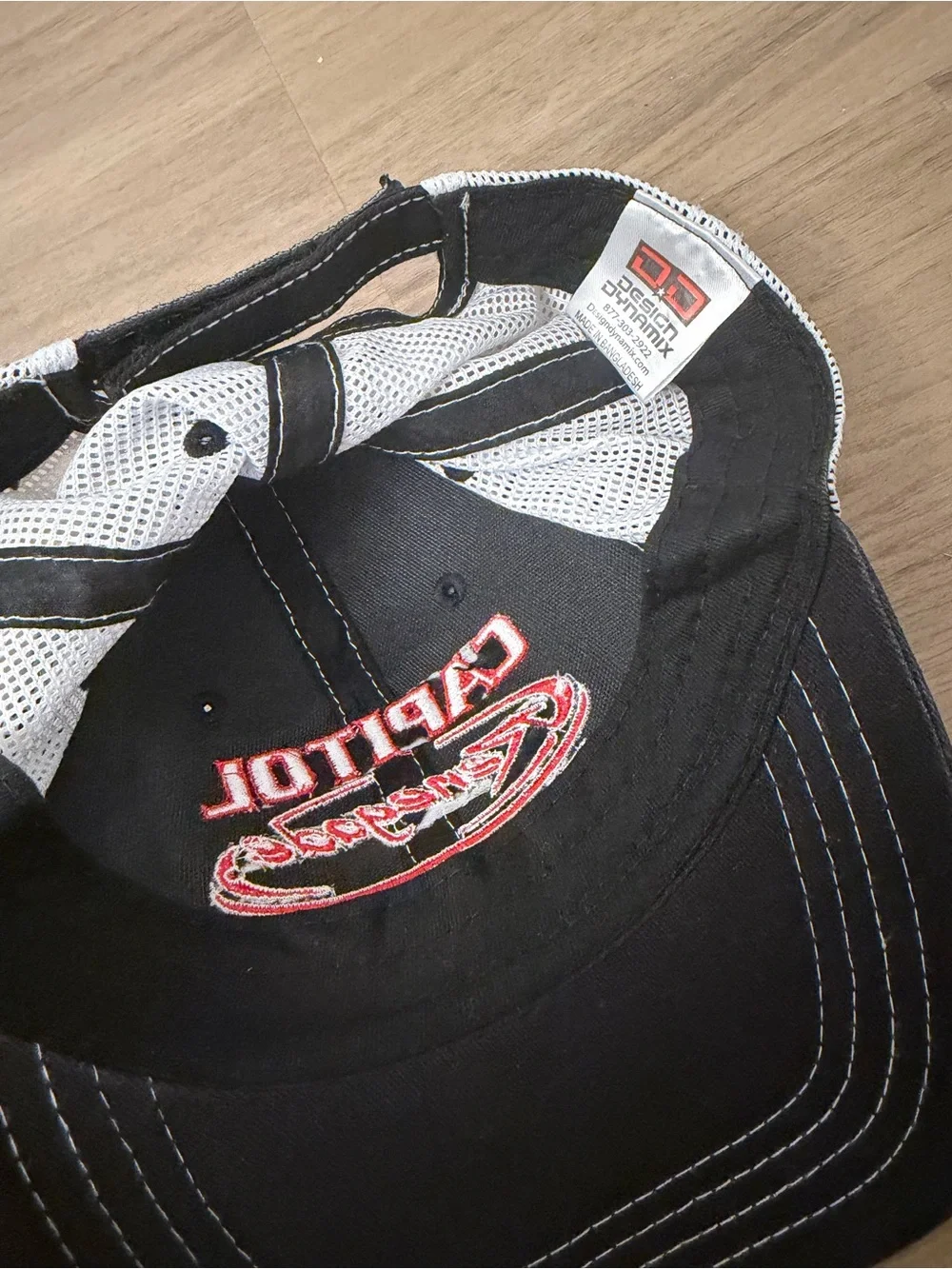 Black & White Mesh Baseball Cap
